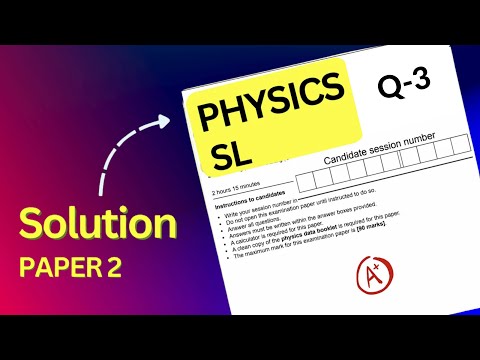 IB Physics SL Past Paper 2, Solution Q3- 2021. In depth explanation