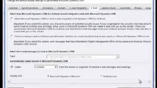 Using Outlook Email Integration with Dynamics CRM 2011