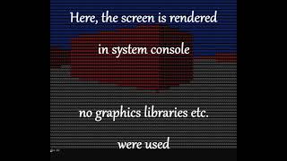 Raycasting game engine with ASCII display