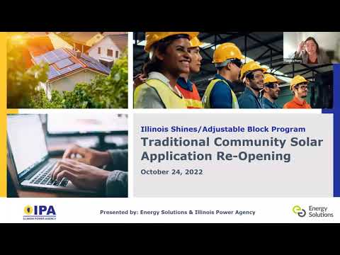 October 24, 2022 Traditional Community Solar Re-Opening and Batching Webinar