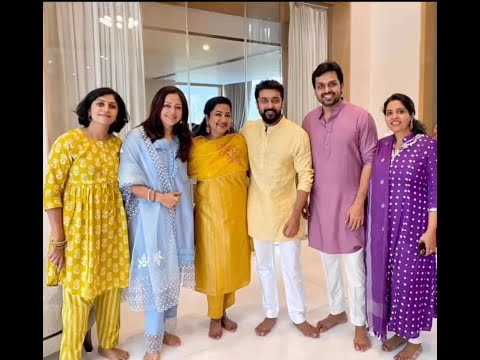 Pre Diwali Celebrations by Radhika Suriya Jothika Karthi Families #shorts #diwali #suryajothika