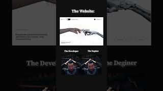 Developer vs Designer – The Website Struggle! | Web Dev Meme 🗣️ #webdevelopment #coding
