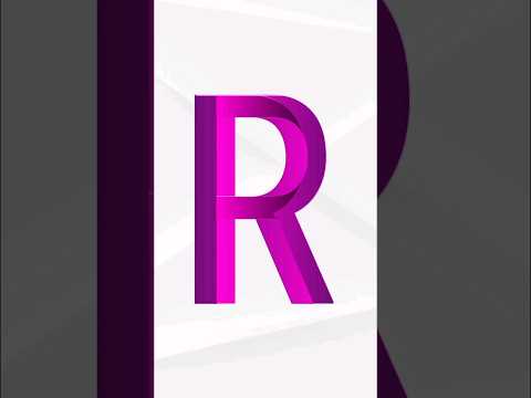 3D R logo design| R logo design in pixellab| How to make logo design| Graphic design in mobile