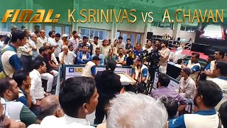 MCA Live Carrom: FINAL (Open Singles)/3rd SET- . Srinivas ( Telangana ) vs Abhishek D Chavan ( Maha)