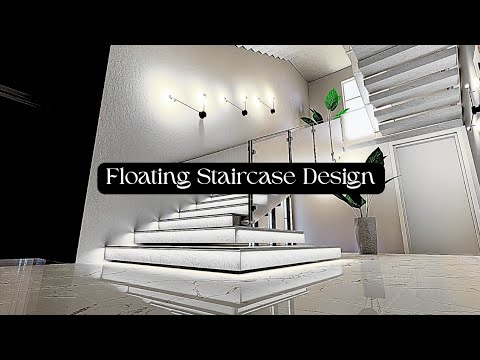 Floating Staircase Architectural Design and 3D Visiualization