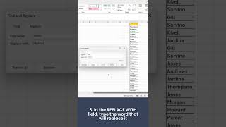 Find and replace all at once in Excel? Easy! #exceltips #exceltutorial #findandreplace #thularis