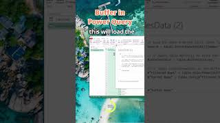 Buffer To speed up Queries in Power Query #excel #datascience #microsoft #powerqueryeditor #data