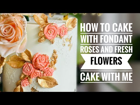 How to design Buttercream Cakes with Roses 🌸 #cakedecorating #customcakes #customcake #cakedesign