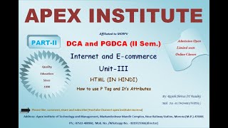 #HTML#P TAG#AND IT'S ATTRIBUTES THEORY