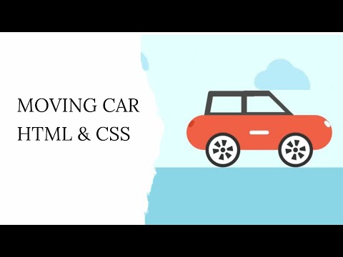 Animated Moving Car with HTML & CSS (Part 2) - No Talking