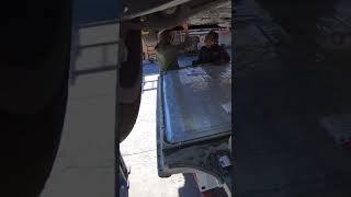 How we Remove the Tesla Main Battery Pack