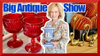 Antiques Show treasures at Y-Station! Vintage, Antiques, Mid-Century, Christmas + Glass.