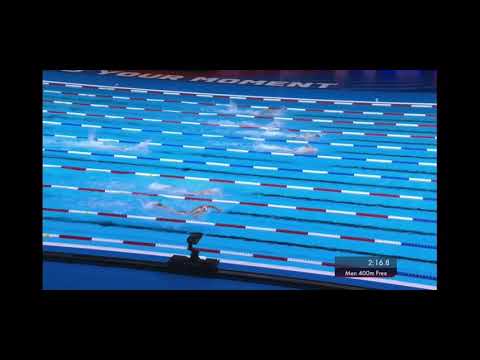 Luka Mijatovic 400 freestyle at Olympic Trials (prelims)