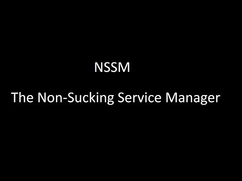 How to use NSSM service helper in Windows