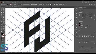 F+J logo design in illustartor #illustrator #graphicdesign #logo #logodesign #service #course #art