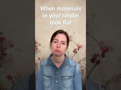 When materials in your render look flat #interiordesign #3dmodeling