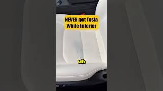 NEVER get Tesla White Interior #shorts