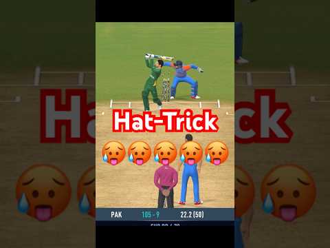incredible Hat-Trick by Jadeja in Real cricket 24| India🇮🇳 vs Pakistan🇵🇰 #shorts #viralshorts