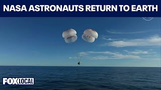 SPLASHDOWN: NASA astronauts Butch Wilmore and Suni Williams return to Earth