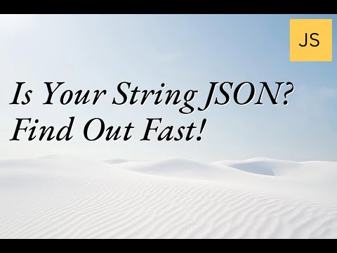 Is Your String JSON? Find Out Fast! #JSON #Coding #ProgrammingTips
