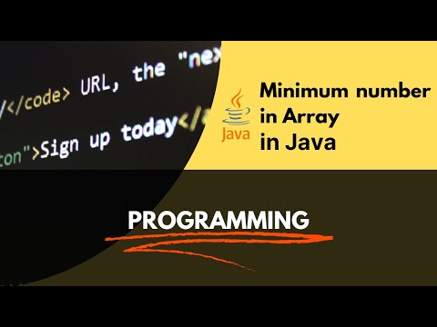 How to find Minimum number in Java Array ?
