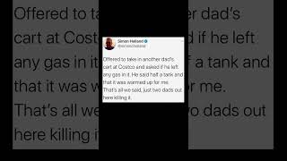 two dads, one cart, zero drama | Subscribe for more #motivation 😊👍