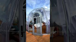 Experience the ultimate in luxury dining with our Dining Glamping Dome Tent! #glamping #diningdome