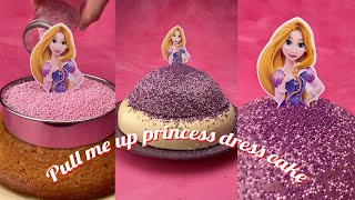 Pull me up cake -Tsunami Cake - Tiktok Foodiebeats Cake - Tsunami Disney Tangled Princess Dress Cake