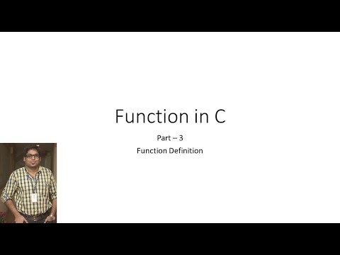 Function in C Part 3 - Function Calling