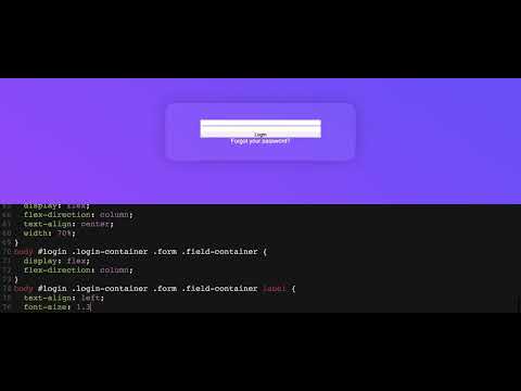 Simple Login Form Design using HTML and CSS