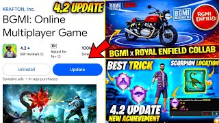 BGMI X ROYAL ENFIELD IN 4.2 UPDATE | HOW TO DOWNLOAD BGMI 4.2 UPDATE | 4.2 UPDATE ACHIEVEMENT | 4.2 