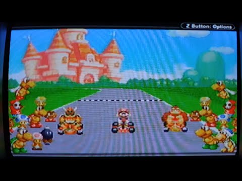 Mario Kart Super Circuit 50cc 🍄🏆 officially captured on a CRT and Nintendo GameCube Gameboy Player