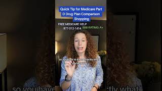 Quick Tip for Medicare Part D Drug Plan Comparison Shopping