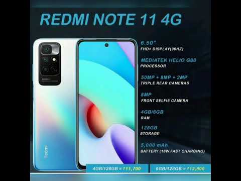REDMI NOTE 11 4G New launch with spacifactions fully deatels must watch #tech #shorts