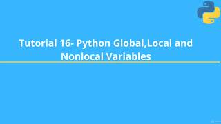 Python Global, Local and Nonlocal Variables #python #education #ai #machinelearning
