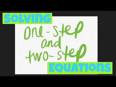 Solving Equations Intro