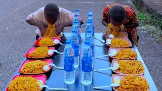 SPAGHETTI & EGG EATING COMPETITION | Pls subscribe to my channel