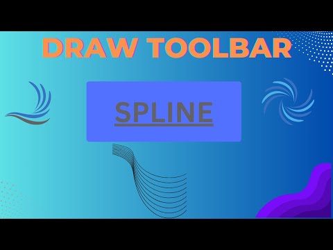 AutoCAD Tutorial for Beginners - DRAWTOOLBAR(SPLINE)