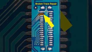 Broken Trace Repair #mobilerepair #technology