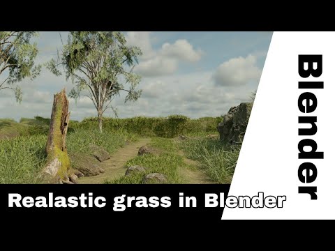 How to make realastic grass in blender | Making realastic environment in blender| blender tutorial