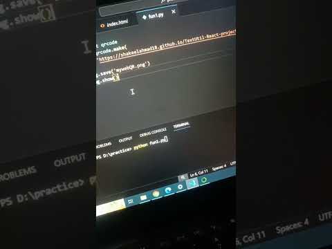 Create QR Code with Python,how to create QR code #qrcode #python #trending