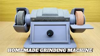 Homemade mini grinding machine from PVC plastic