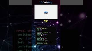 Hover to Reveal the Secret! 👀✨ #coding #frontend #css