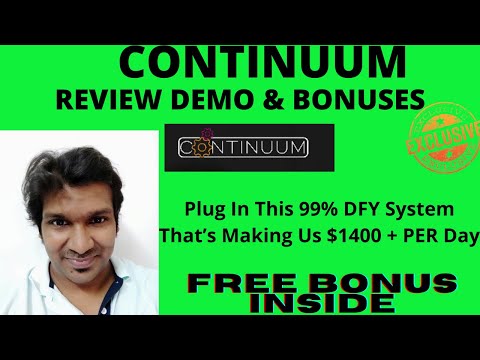 CONTINUUM REVIEW 🛑🛑WARNING 🛑 GET CONTINUUM WITH MY BONUSES FOR YOU FROM JONO ARMSTRONG HIMSELF!!