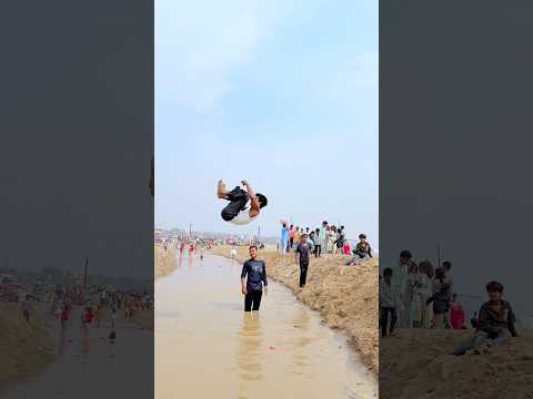 new viral funny stunt🤸‍♂️trending shorts //Blackti01Group#flipjump #talentedboystunt