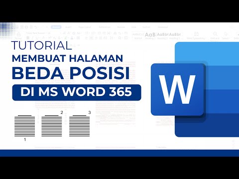 Tutorial Mudah Cara Membuat Halaman Beda Posisi di Microsoft Word 365 Online