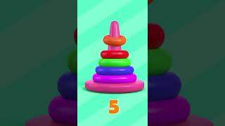 Learn Numbers 1-10 with Ring Stacker! ⭕ Baby NuNu Counting for Toddlers