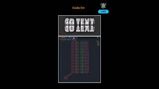 #3DTextAnimationCSS #codeon