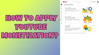 How to Apply MONETIZATION in YOUTUBE?
