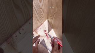 How to measure the position of wooden corner #diy #woodworking #working #tips #ideas #carpentry #art